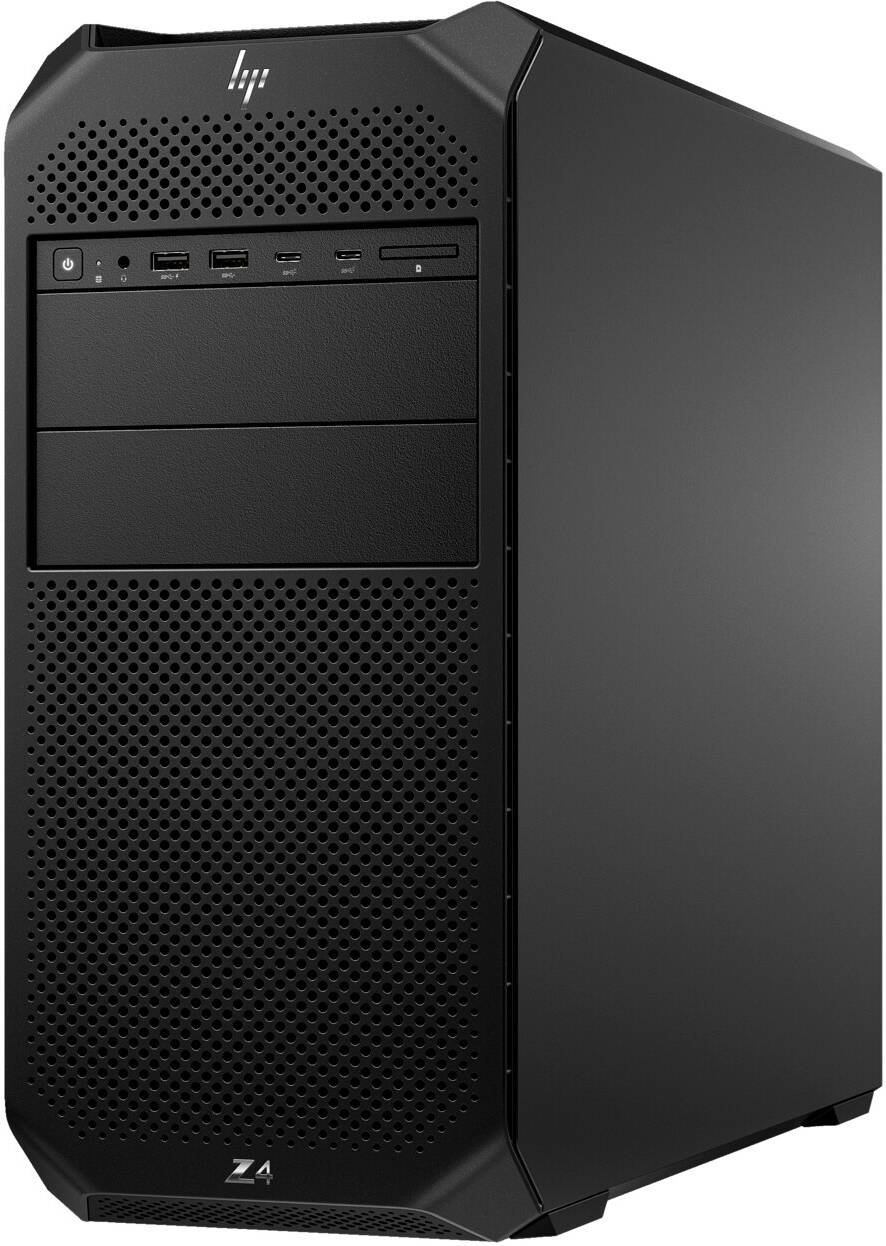 HP Z4 G5 TWR Workstation Desktop PC, Intel Xeon W3-2423 6-Core 4.0GHz, 32GB DDR5 RAM, 512GB SSD + 2TB HDD, DVD-ODD, NVIDIA QUADRO T1000 4GB, USB 320 Wired K/B & Mouse, Win 11 Pro, Black | HP Z4-G5-TWR