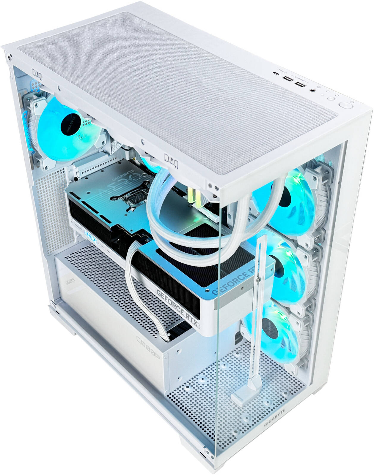 Fury R7 Gaming PC - AMD Ryzen 7 7700X 8 Cores 16 Threads, AMD Radeon RX 6900 XT 16GB, 32GB DDR5 RAM 6000MHz, 2TB SSD Gen 4, 850W 80 PLUS Gold PSU, 240mm Liquid Cooler, Wi-Fi + BT