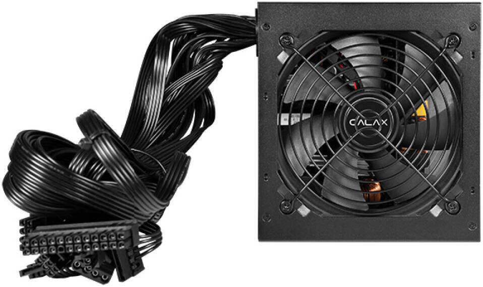 GALAX OMEGA GL500S 500W Power Supply – 80 Plus Bronze Certified, Silent 120mm Fan, High-Efficiency PSU with Active PFC, Reliable and Durable Design for Gaming & Office PCs