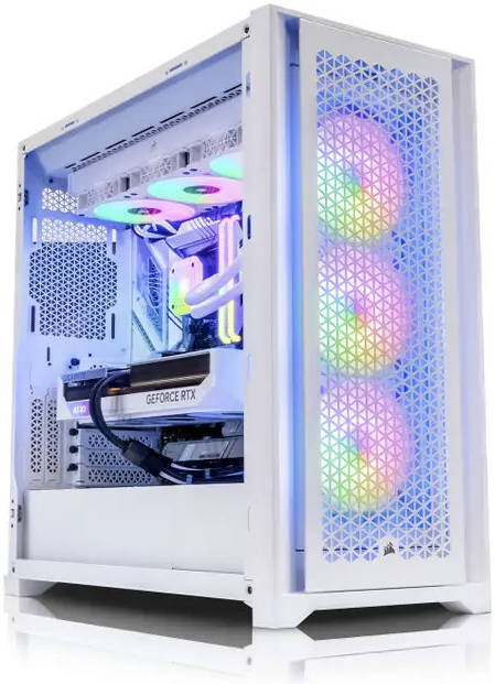 Vortex Vanguard Gaming PC - AMD Ryzen 7 7700X 8 Cores 16 Threads, NVIDIA RTX 4070 12GB, 32GB DDR5 RAM 6000MHz, 1TB SSD Gen 4, 750W 80 PLUS PSU, 360mm Liquid Cooler, Wi-Fi + BT