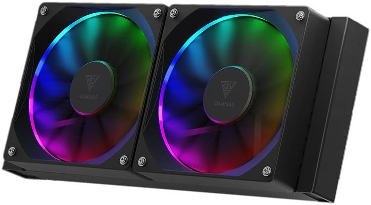 GAMDIAS CHIONE P3-240U RGB AIO Liquid CPU Cooler – 240mm High-Performance Water Cooling System