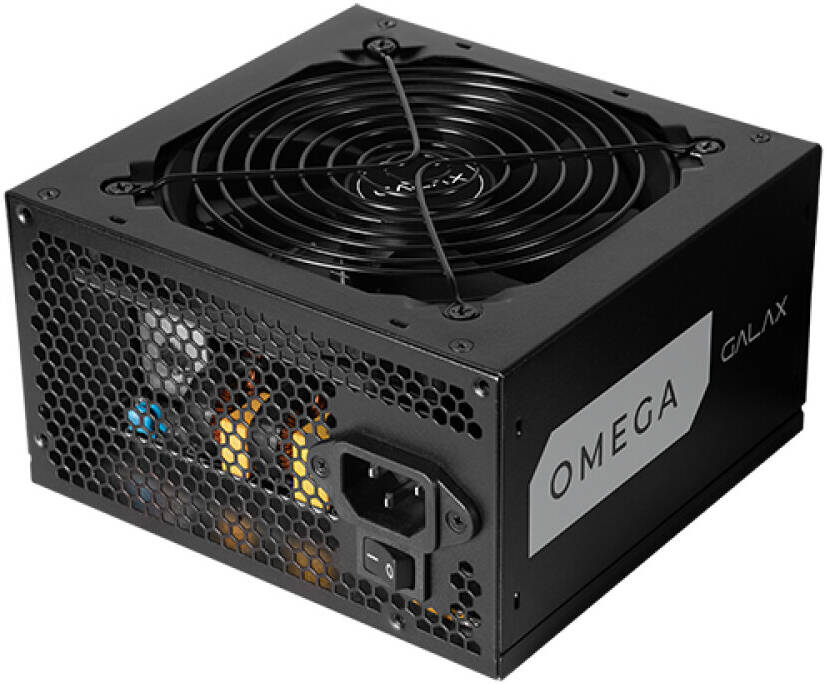 GALAX OMEGA GL650S 650W Power Supply – 80 Plus Bronze Certified, Silent 120mm Fan, Active PFC, High-Efficiency PSU for Gaming & Professional PCs with Stable and Reliable Performance