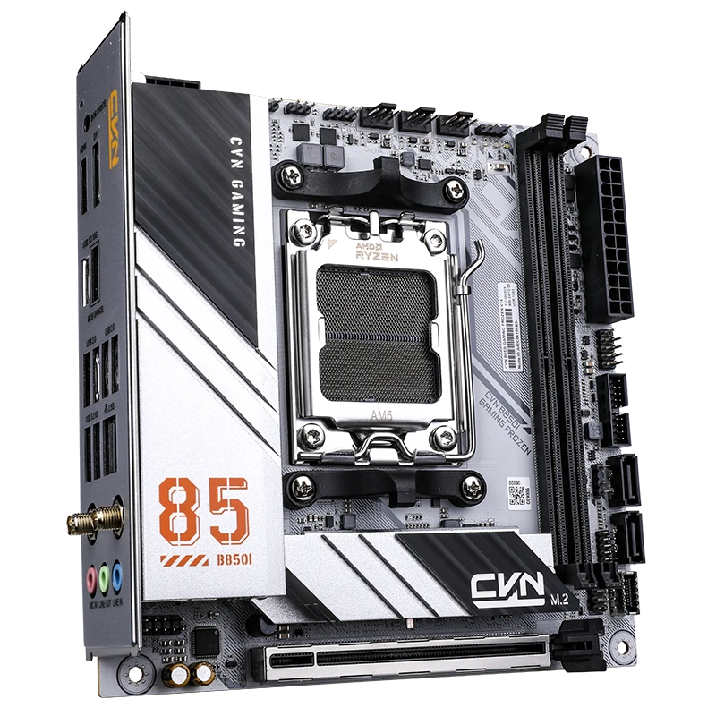 Colorful CVN B850I GAMING FROZEN V14 Mini-ITX Motherboard – AMD B850, AM5 Socket, DDR5, PCIe 5.0, M.2 Slots, WiFi 6, Compact High-Performance Gaming Board
