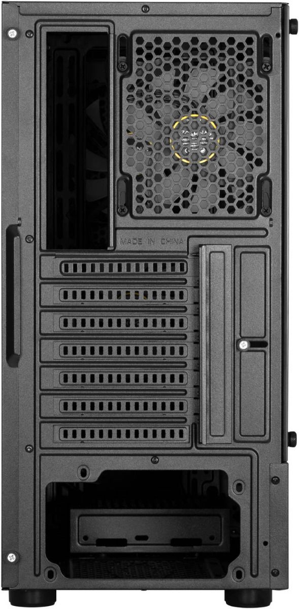 GAMDIAS TALOS E3 Mesh Black Mid Tower Gaming Case – High Airflow, RGB Compatible, Tempered Glass, ATX/Micro-ATX