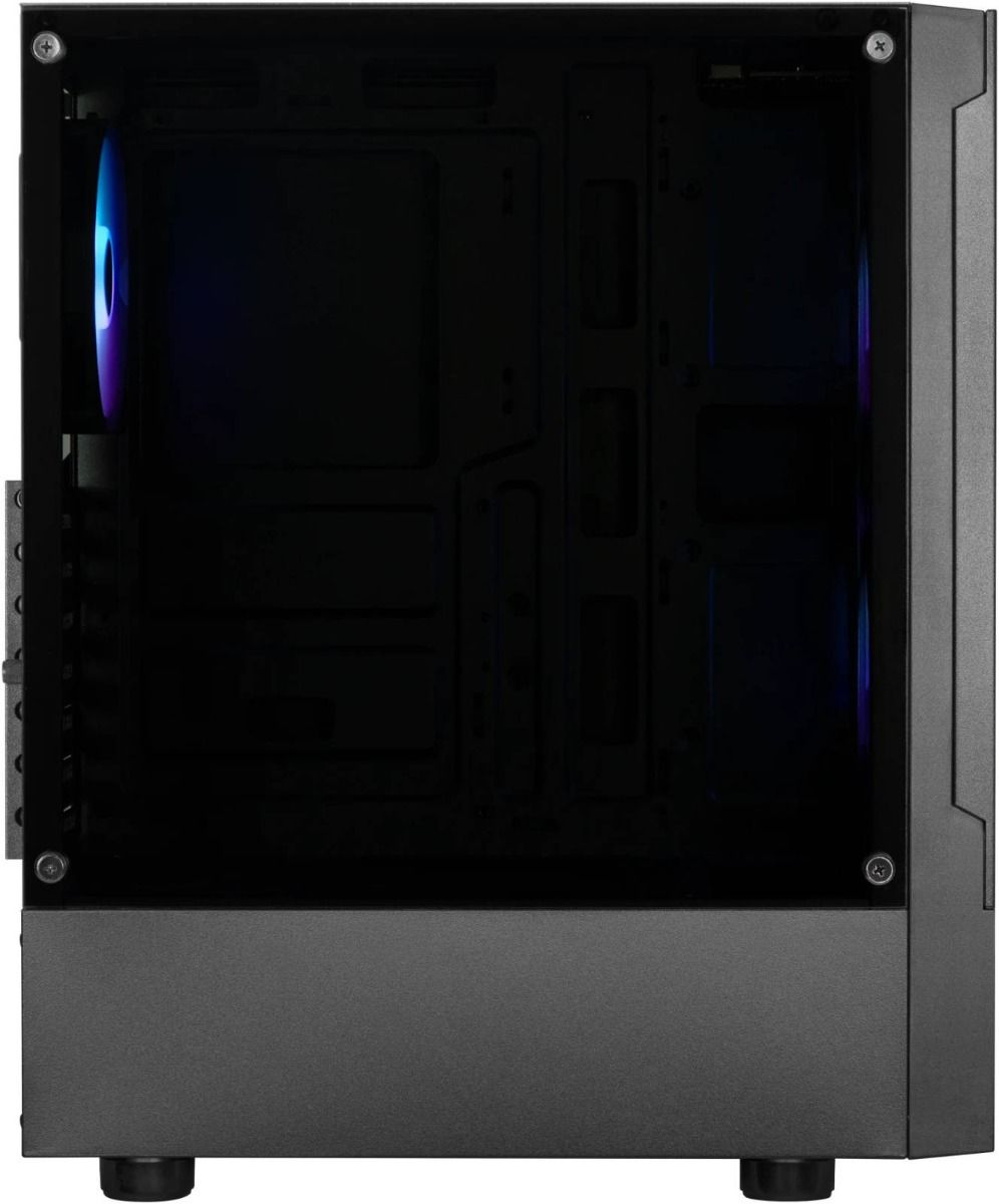 GAMDIAS TALOS E3 Mesh Black Mid Tower Gaming Case – High Airflow, RGB Compatible, Tempered Glass, ATX/Micro-ATX