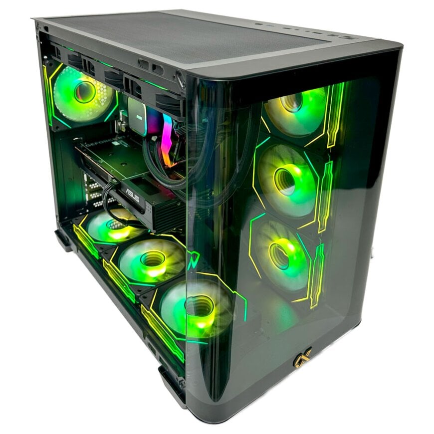 Forge M1 Gaming PC - AMD Ryzen 7 5700X3D 8 Cores 16 Threads, NVIDIA RTX 4060 TI 8GB, 32GB DDR4 RAM 3600MHz, 1TB SSD Gen 4, 650W Bronze PSU, 240mm Liquid Cooler, Wi-Fi + BT