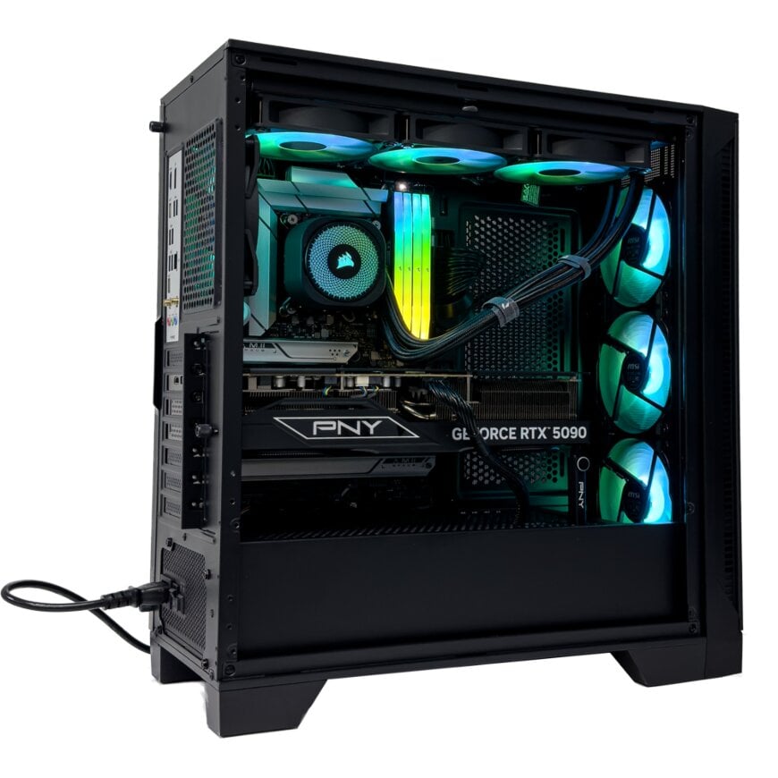 Rackmounted Workstation - Intel Core i9-14900KF 24 Cores 32 Threads, NVIDIA RTX A4000 16GB, 128GB DDR5 RAM 5200MHz, 2TB SSD Gen 4+ 4TB HDD, 1050W 80 PLUS Gold, 360mm Liquid Cooler, Wi-Fi + BT