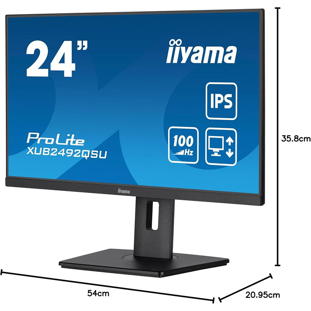 IIYAMA XUB2492QSU-B1 ProLite 120 23, 8" Quad HD | XUB2492QSU-B1