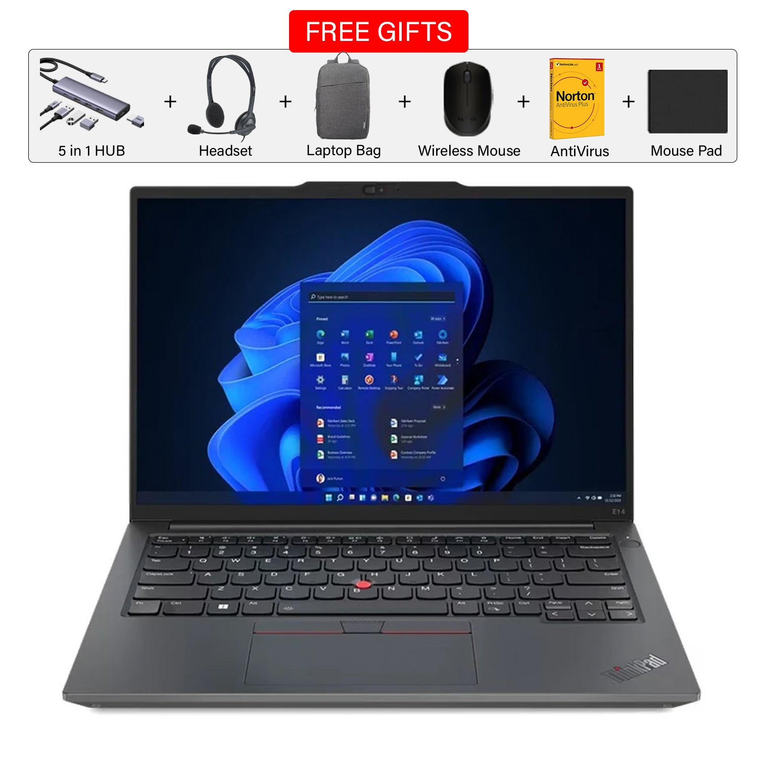 Lenovo ThinkPad E14 Gen 5 | 14” FHD Business Laptop | Intel Core i7-13700H | Compact & Powerful