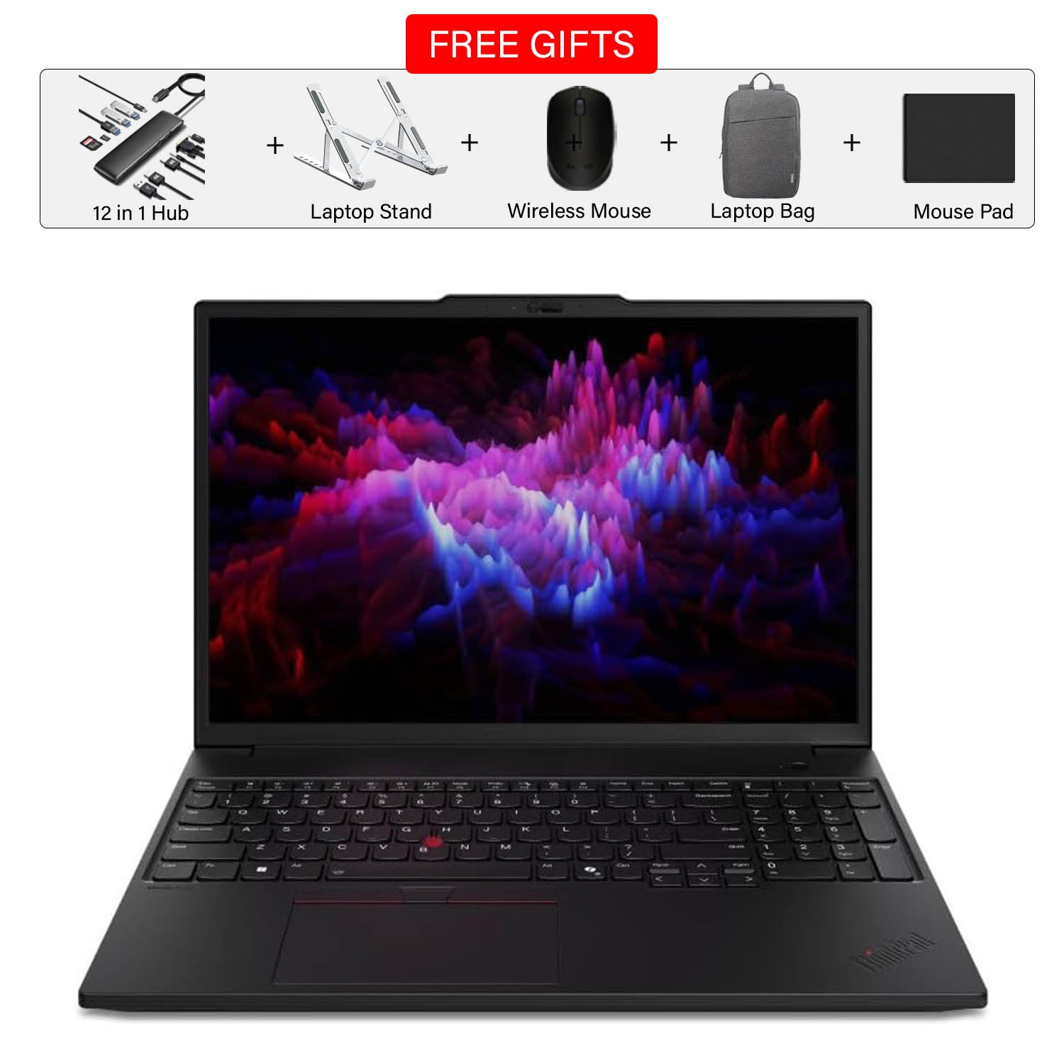 Lenovo ThinkPad P14S G5,ULTRA 7 155H |  Free 12in1 Hub + Laptop stand + Laptop Bag + Mouse + Mousepad