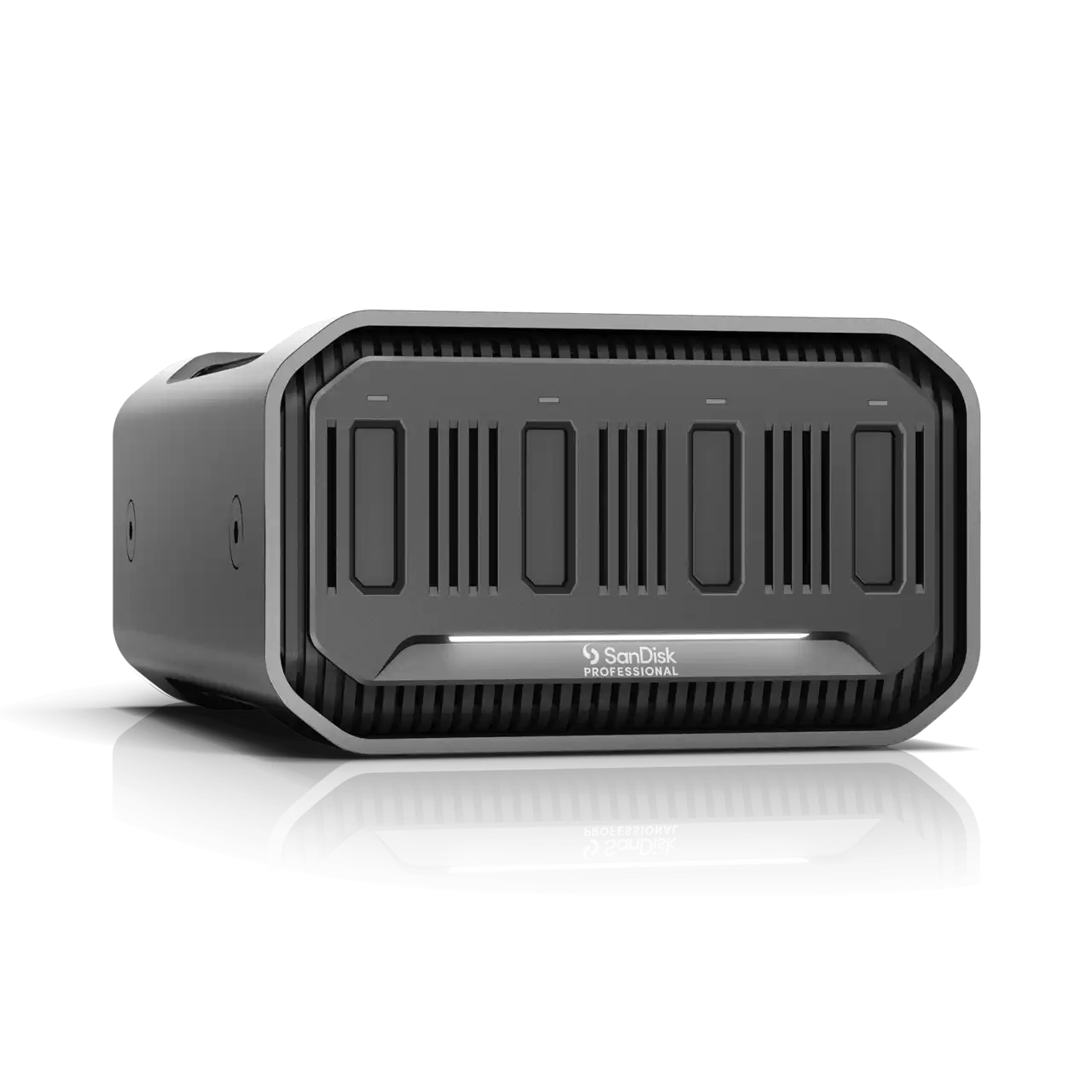 SanDisk Professional PRO-BLADE STATION – 4-Bay Modular SSD Enclosure (0 TB Base Unit) – Thunderbolt 3 (40 Gb/s) / USB-C – Up to 3000 MB/s Read