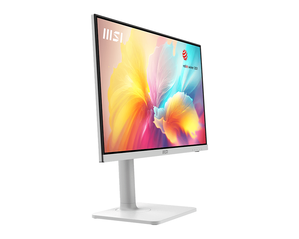 MSI PRO MD2412PW 24" Full HD IPS Monitor – 100Hz Refresh Rate, 1ms Response, White Sleek Design for Work & Gaming