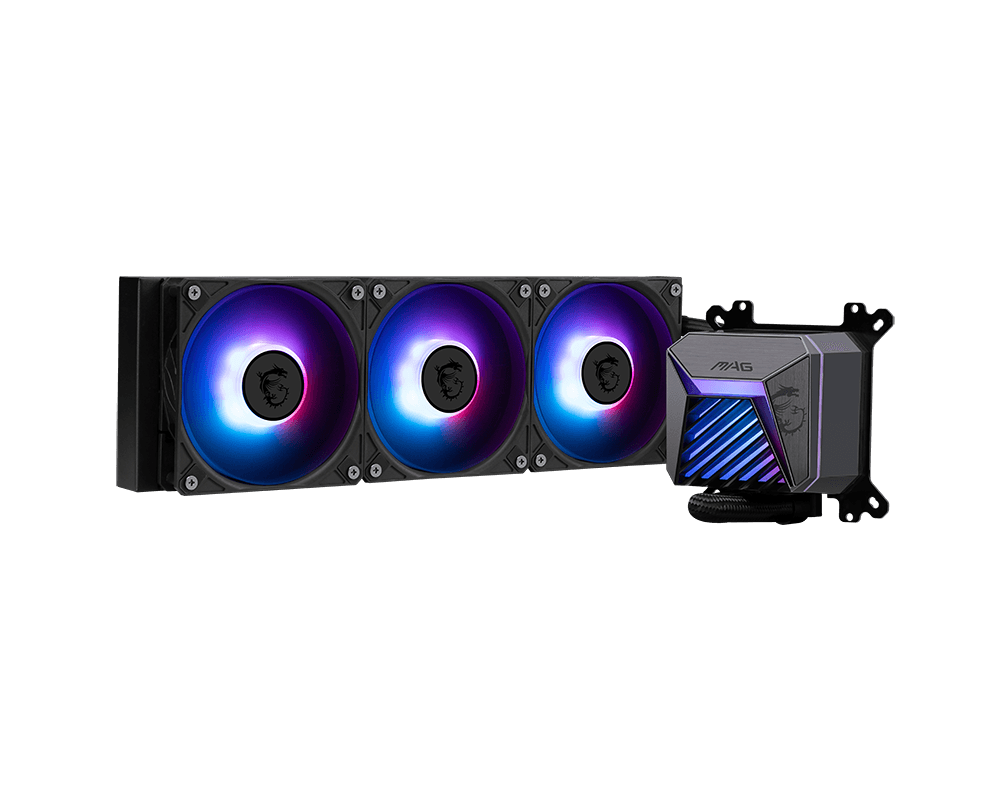 MSI MAG CORELIQUID A15 360mm CPU Cooler – RGB Liquid Cooling, High-Performance Thermal Management, Silent Operation