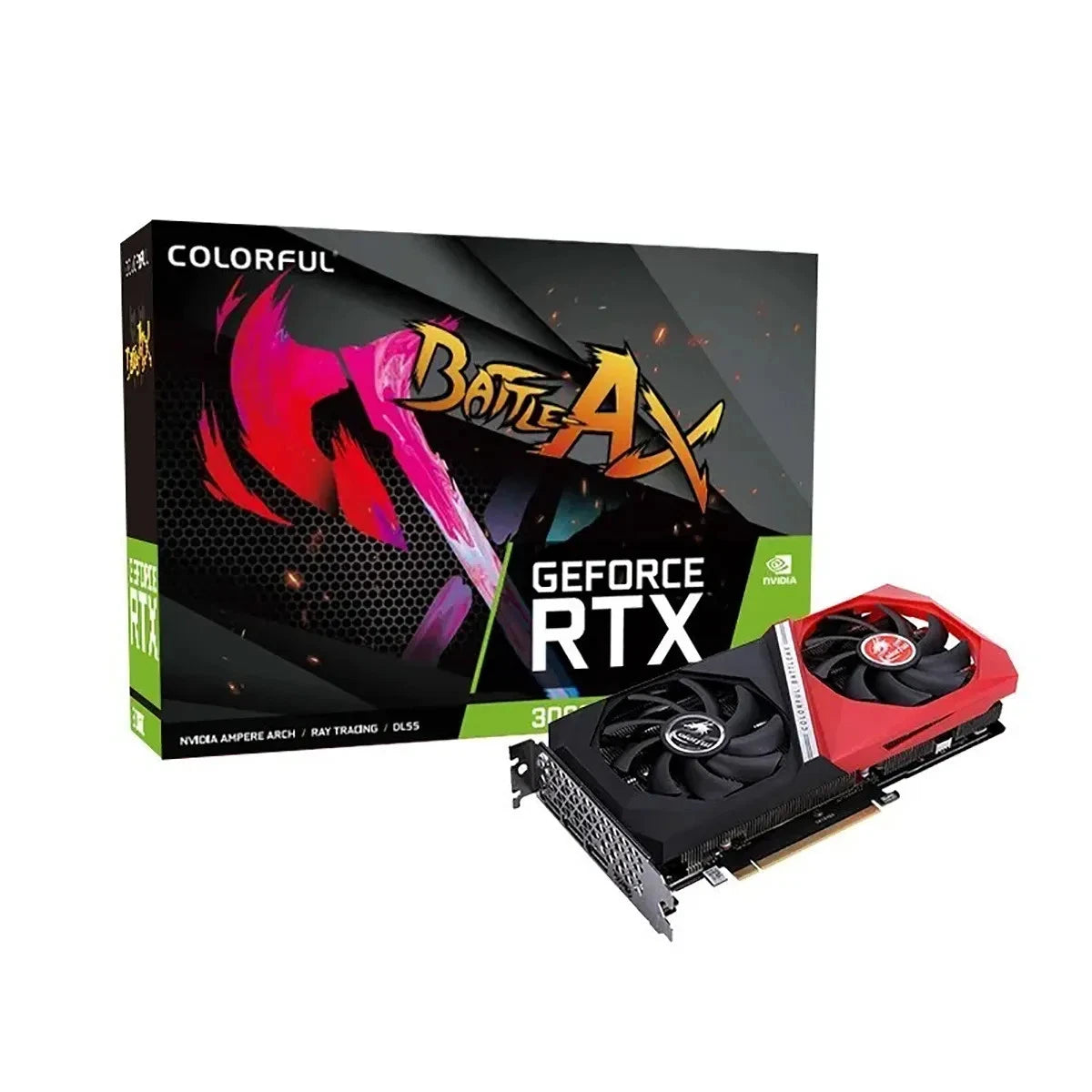 Colorful GeForce RTX 3060 NB DUO 12G V4 L Graphics Card – 12GB GDDR6, Dual-Fan Cooling, NVIDIA Ampere Architecture, DLSS 2, Ray Tracing, PCIe 4.0, HDMI & DisplayPort, Overclocked Edition Gaming GPU