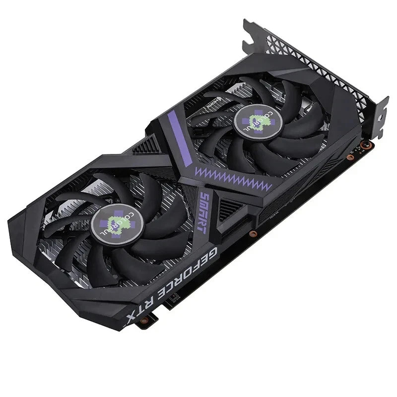 Colorful GeForce RTX 3050 6GB V4 Graphics Card – NVIDIA Ampere Architecture, 6GB GDDR6, Dual-Fan Cooling, DLSS 2, Ray Tracing, PCIe 4.0, HDMI & DisplayPort, Overclocked Edition Gaming GPU