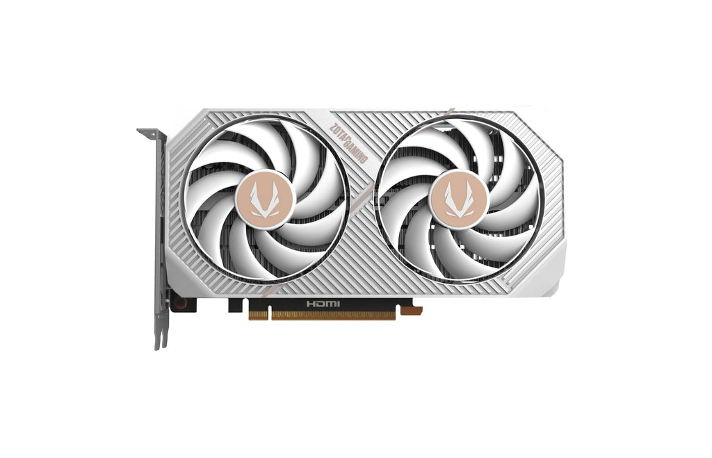 ZOTAC GAMING GeForce RTX 5050 Twin Edge OC White Edition – 8GB GDDR6, NVIDIA Blackwell Architecture, DLSS 4, Ray Tracing, IceStorm 2.0 Cooling, Dual Fan, Compact Design, HDMI/DisplayPort, 4K Gaming Graphics Card