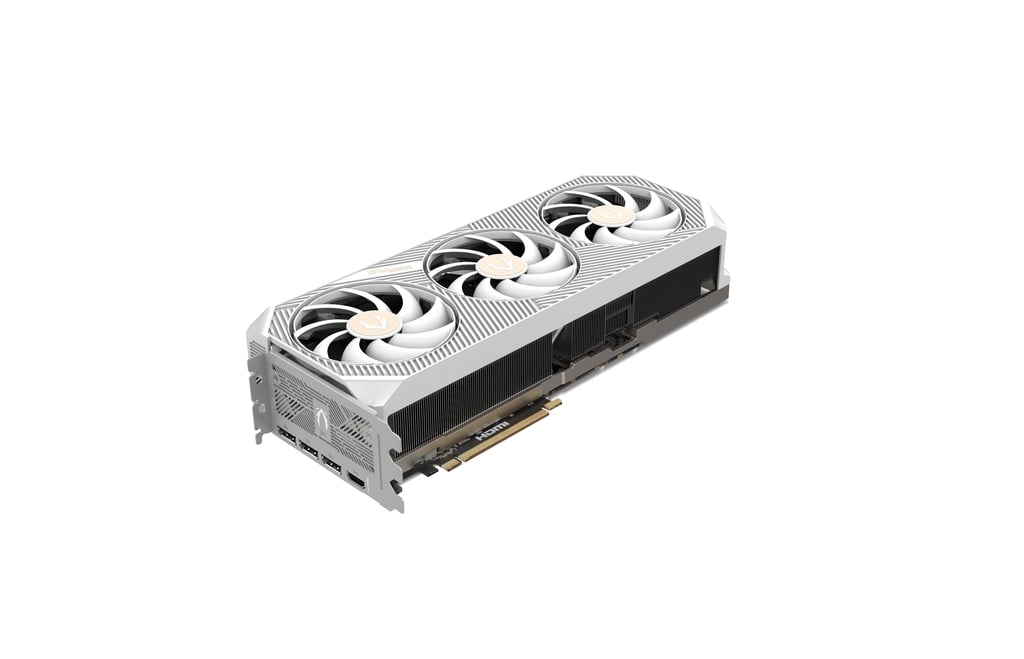 ZOTAC GAMING GeForce RTX 5080 SOLID OC White Edition – 16GB GDDR7, Blackwell Architecture, DLSS 4, Ray Tracing, IceStorm 3.0 Cooling, Triple Fan, White Design, HDMI/DisplayPort, PCIe 5.0, 4K & 8K Gaming GPU